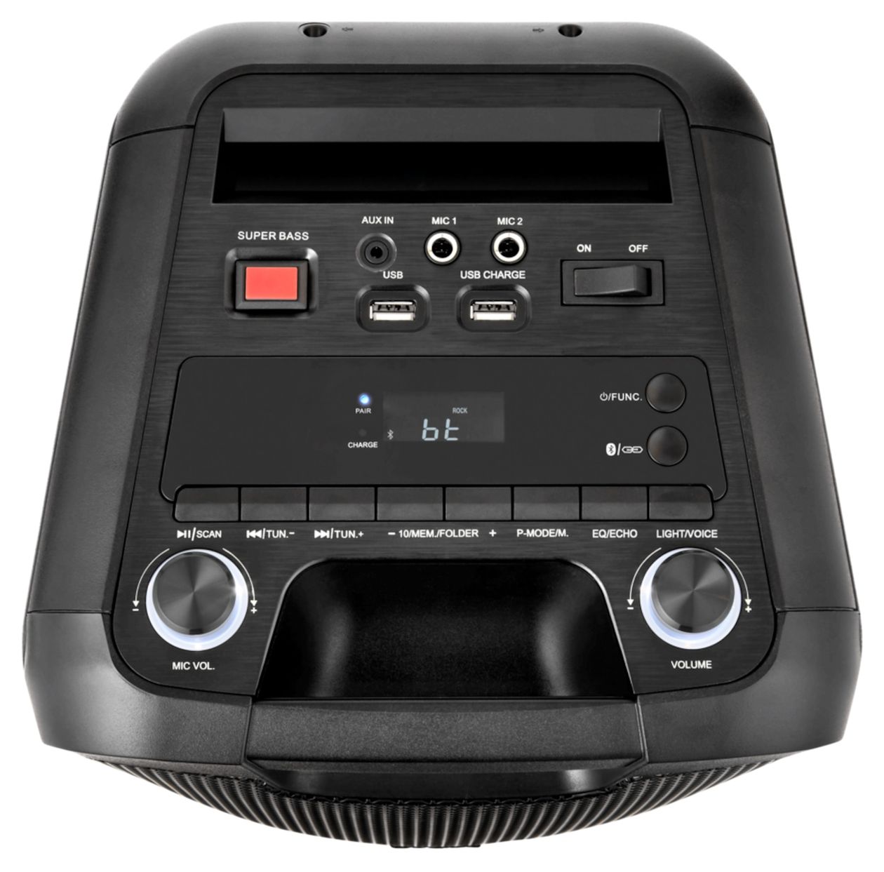 Life-1 Pure MD400000 50 W Bluetooth Lautsprecher Laufzeit bis 26 h  (Schwarz) 