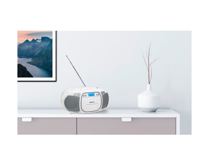 Life E66476 AM, FM Radio Tragbar  (Weiß) 