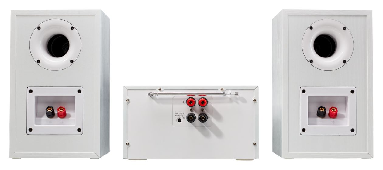 Life P85003 Heim-Audio-Mikrosystem AM, DAB+, FM 30 W Bluetooth  (Weiß) 