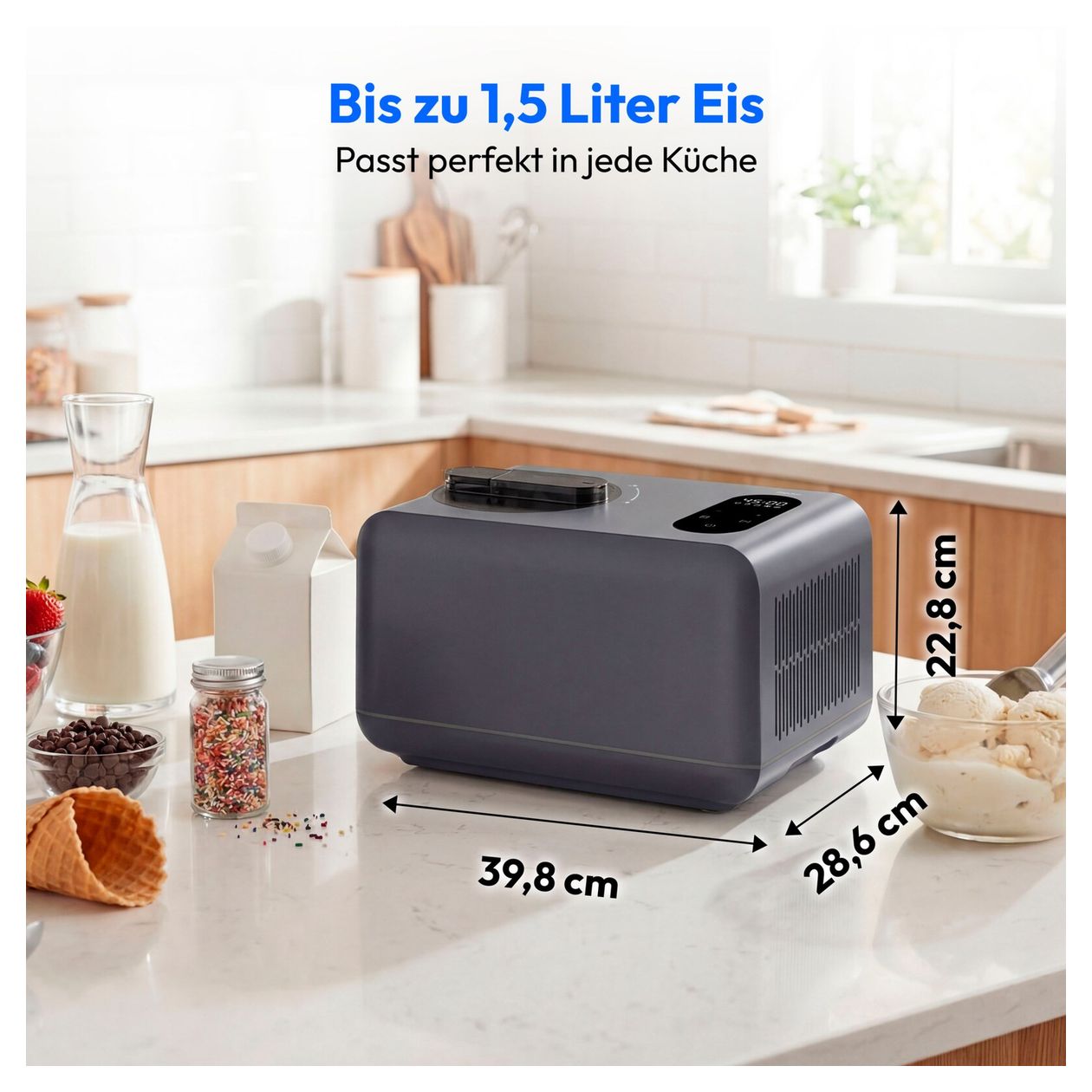 MD 100087 1,5 l Eismaschine 150 W 