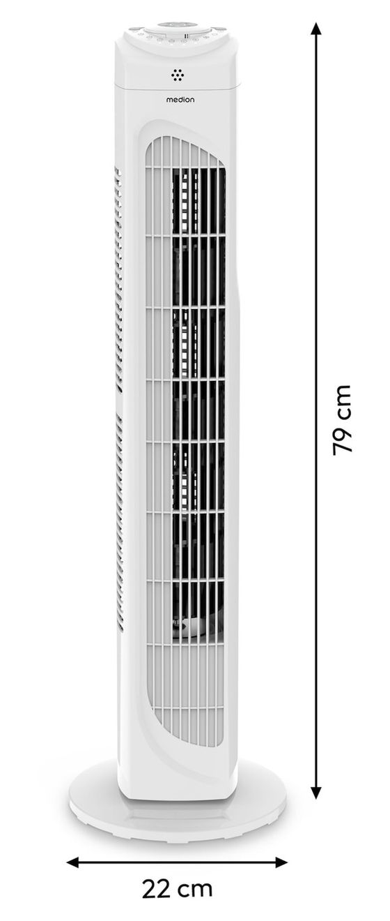 Life E11TF Turmventilator Stand 61 dB  (Weiß) 