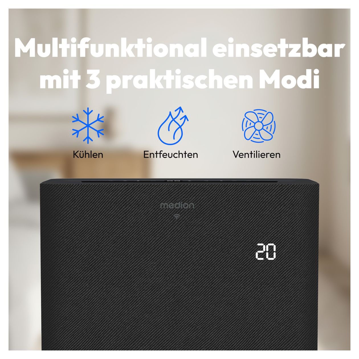 MD100139 mobile Klimaanlage EEK: A  (Schwarz) 