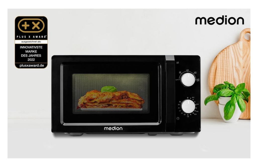 MD11475 Freistehende Mikrowelle 700 W Größe: klein 5 Stufen  (Schwarz) 