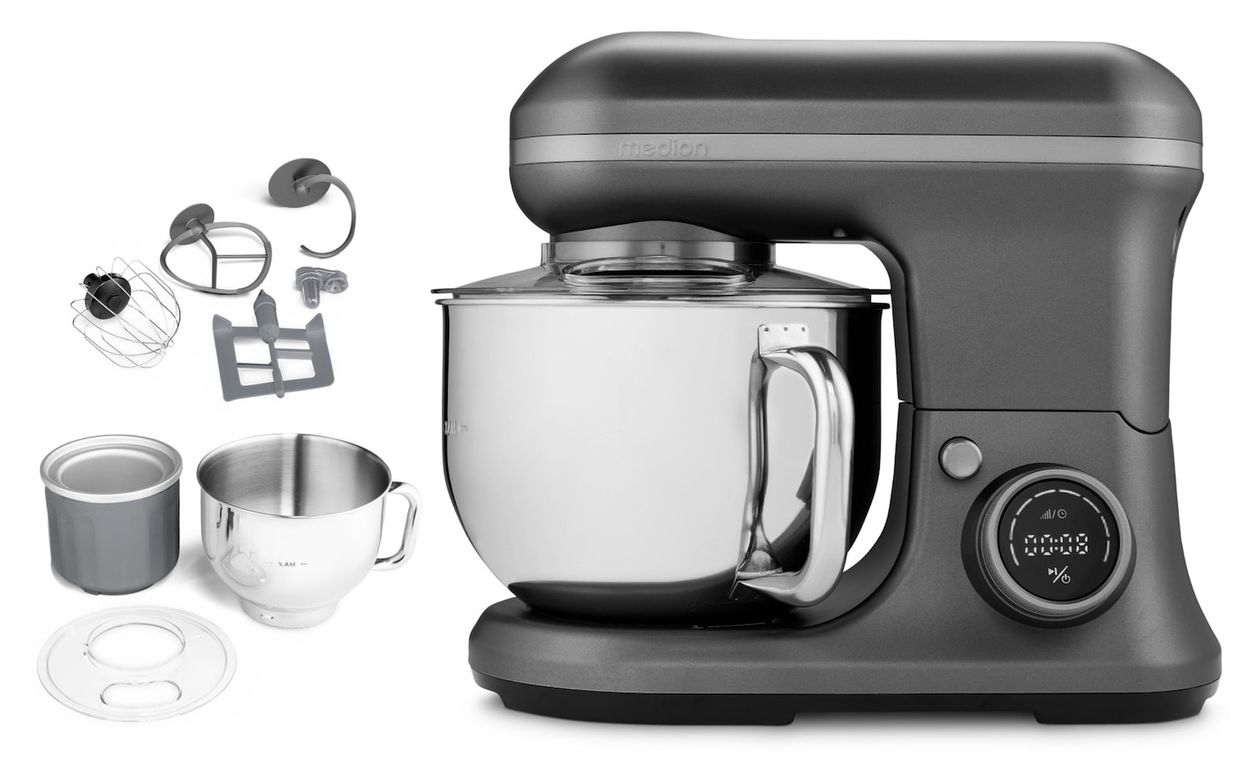 MD18420 1200 W Küchenmaschine 5 l  (Anthrazit/Edelstahl) 