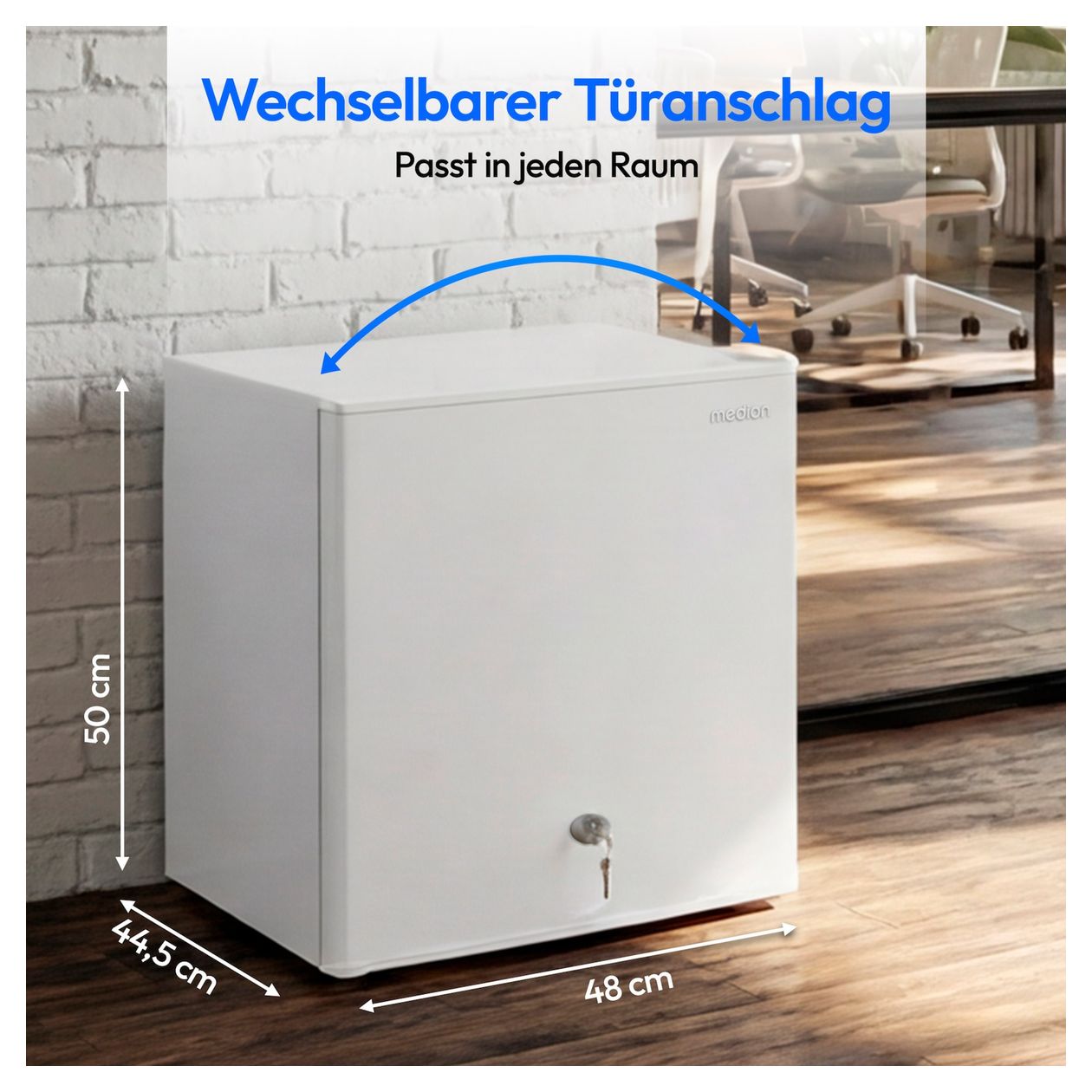 MD370001 42 l / 37 l Tischkühlschrank EEK: E 80 kWh Jahr  (Weiß) 