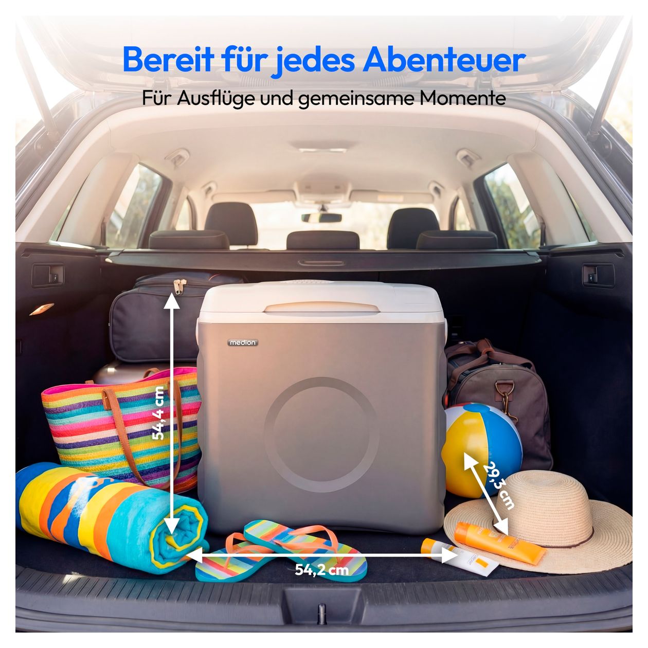MD370030 30 l Kühlbox  (Silber, Weiß) 