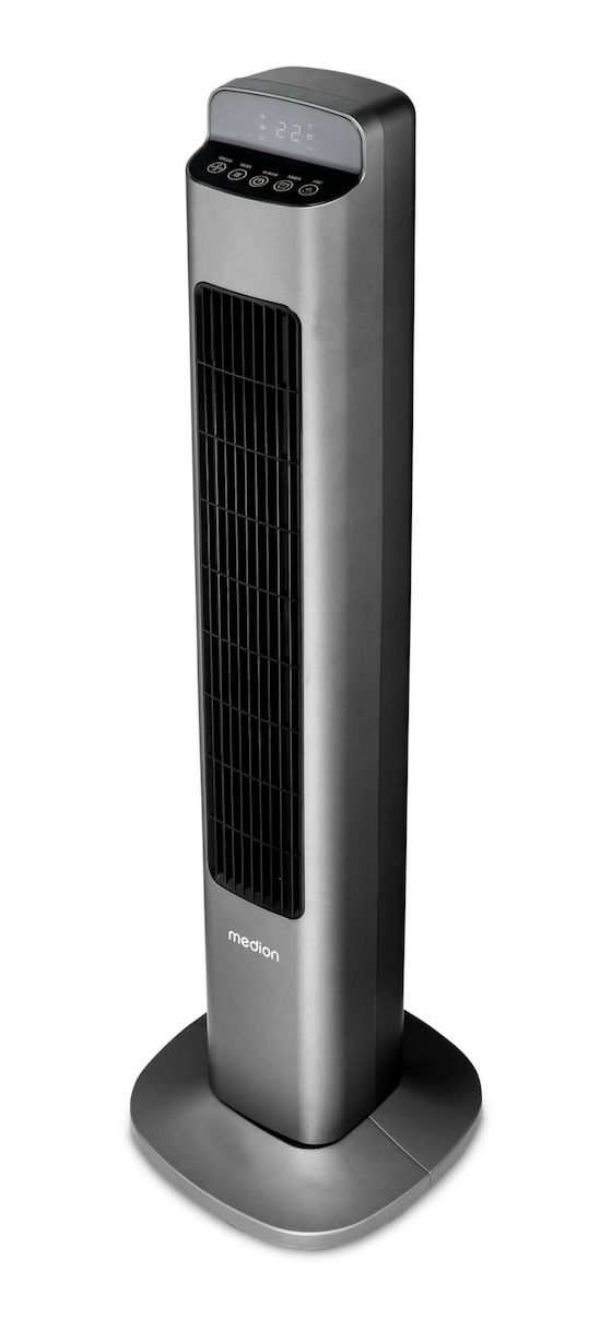 P15TF MD10809 Turmventilator Stand 54 dB  (Schwarz) 