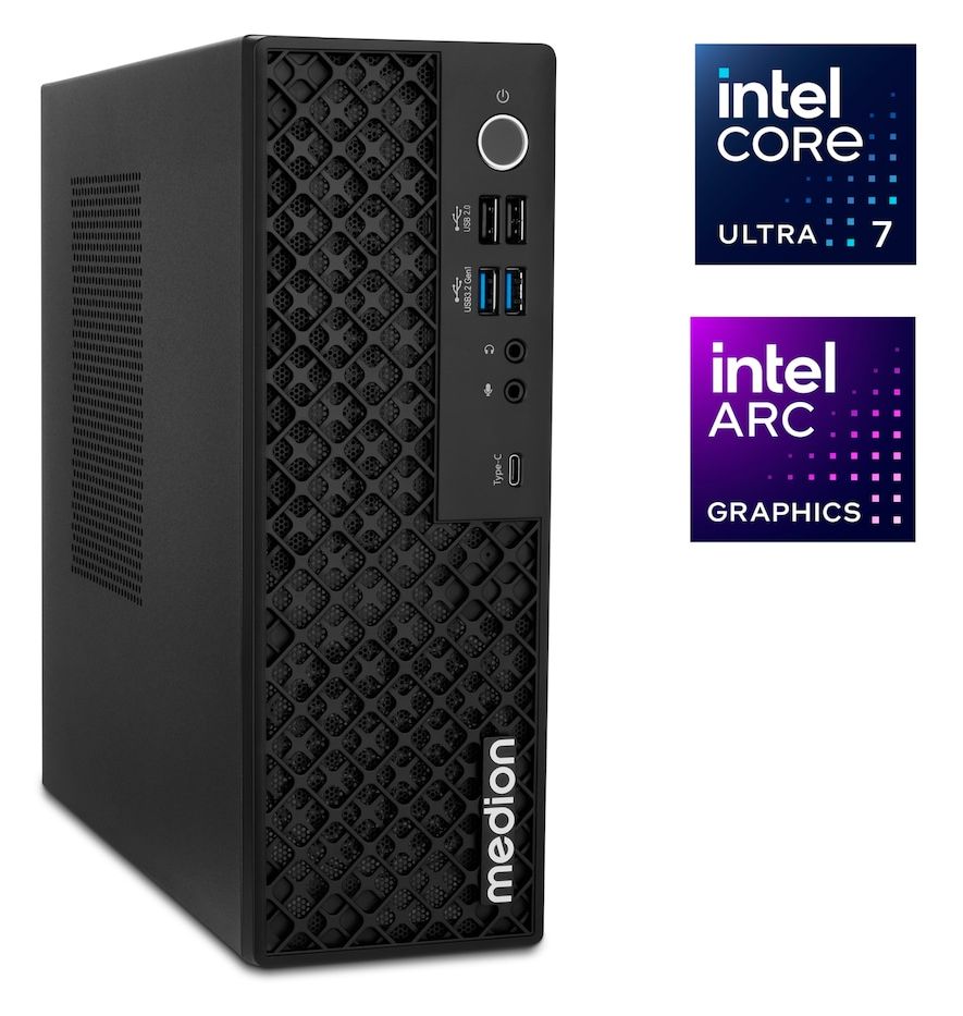 Picoworx T80III MD340024 Mini-PC 2,2 GHz Intel Core Ultra 7 1 TB SSD Windows 11 Home 