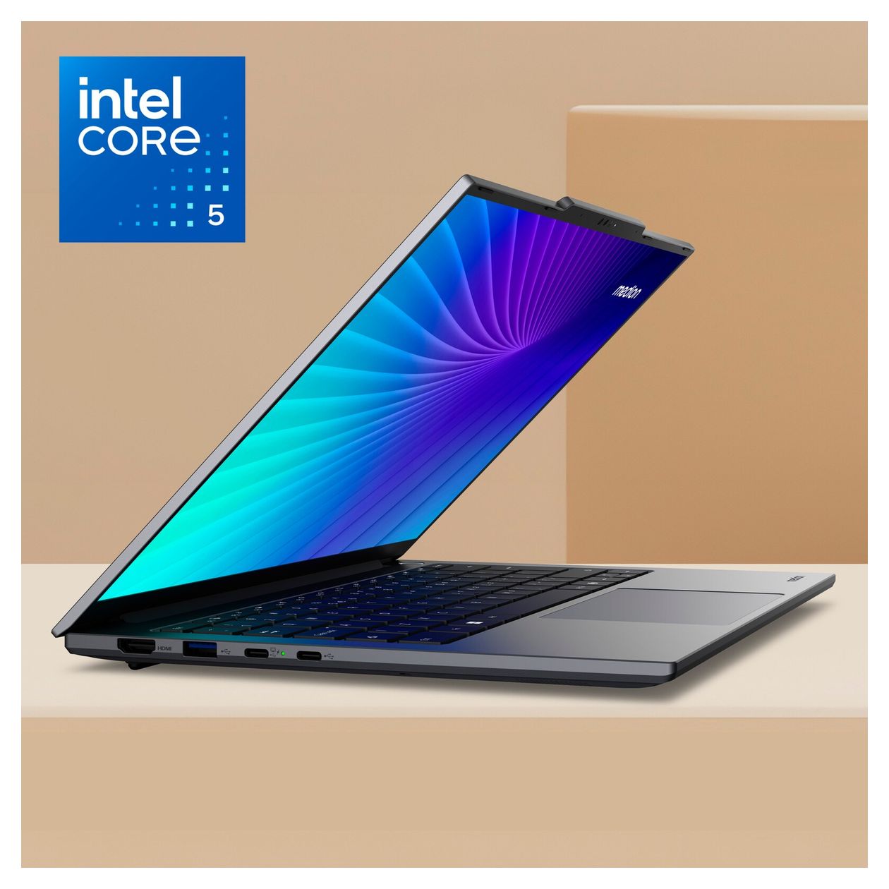 Signium 14S1 2K Ultra HD Notebook 35,6 cm (14 Zoll) 2880 x 1800 Pixel 16 GB Ram 512 GB SSD Windows 11 Home Intel Core 5 max. 5 GHz  (Schwarz) 