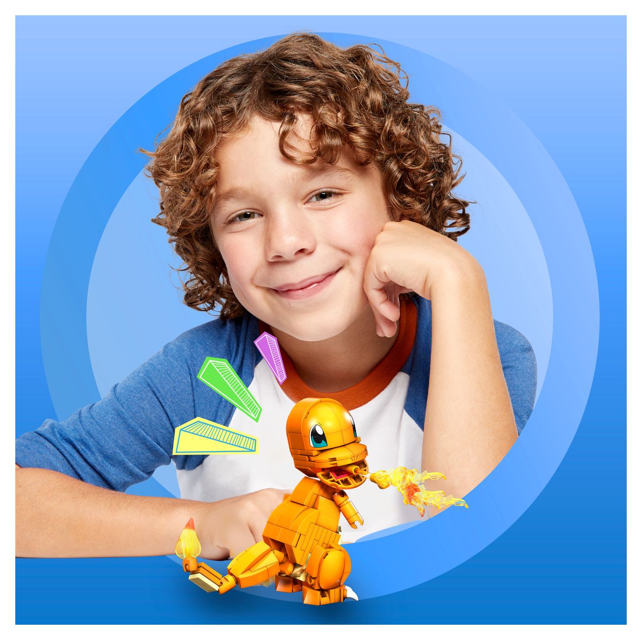 Pokemon Glumanda Bauset 180 Teile  (Orange) 