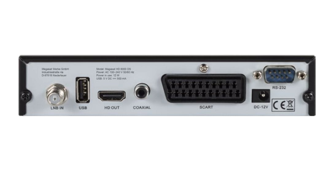 HD6000DS Full HD Single Sat-Receiver 