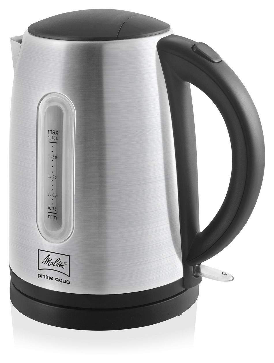 1018-02 Prime Aqua Mini 1,7 l Wasserkocher 2200 W  (Schwarz, Edelstahl) 
