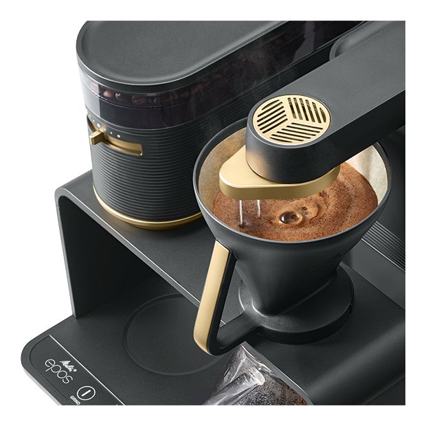 1024-04 Epos 8 Tassen Filterkaffeemaschine 1,0 l  (Schwarz, Gold) 