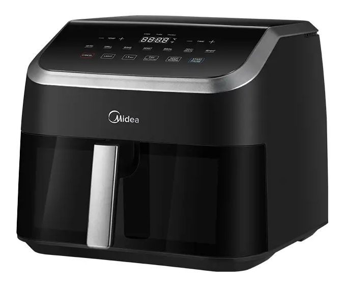 MAD85000ADK Doppel Heißluftfritteuse 9 l 2200 W  (Schwarz, Silber) 