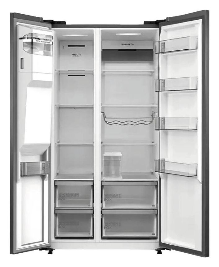 MDRS761MYC45 Side-by-Side Kühl-/ Gefrierkombination 372 l / 197 l 208 kWh NoFrost 1793 mm x 910 mm  (Schwarz) 