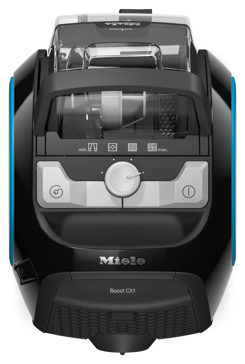Boost CX1 Blue Pulse Bodenstaubsauger Beutellos 890 W Hygienefilter  (Schwarz, Blau) 