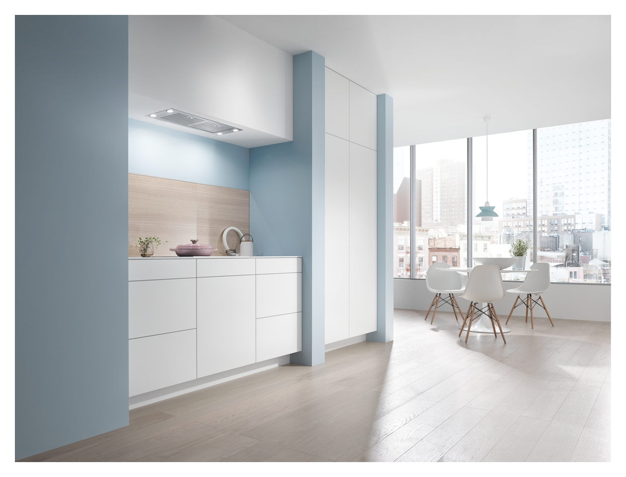 DA2390 Abluft/Umluft Dunstabzugshaube/Esse Einbau 884 mm (Edelstahl) 