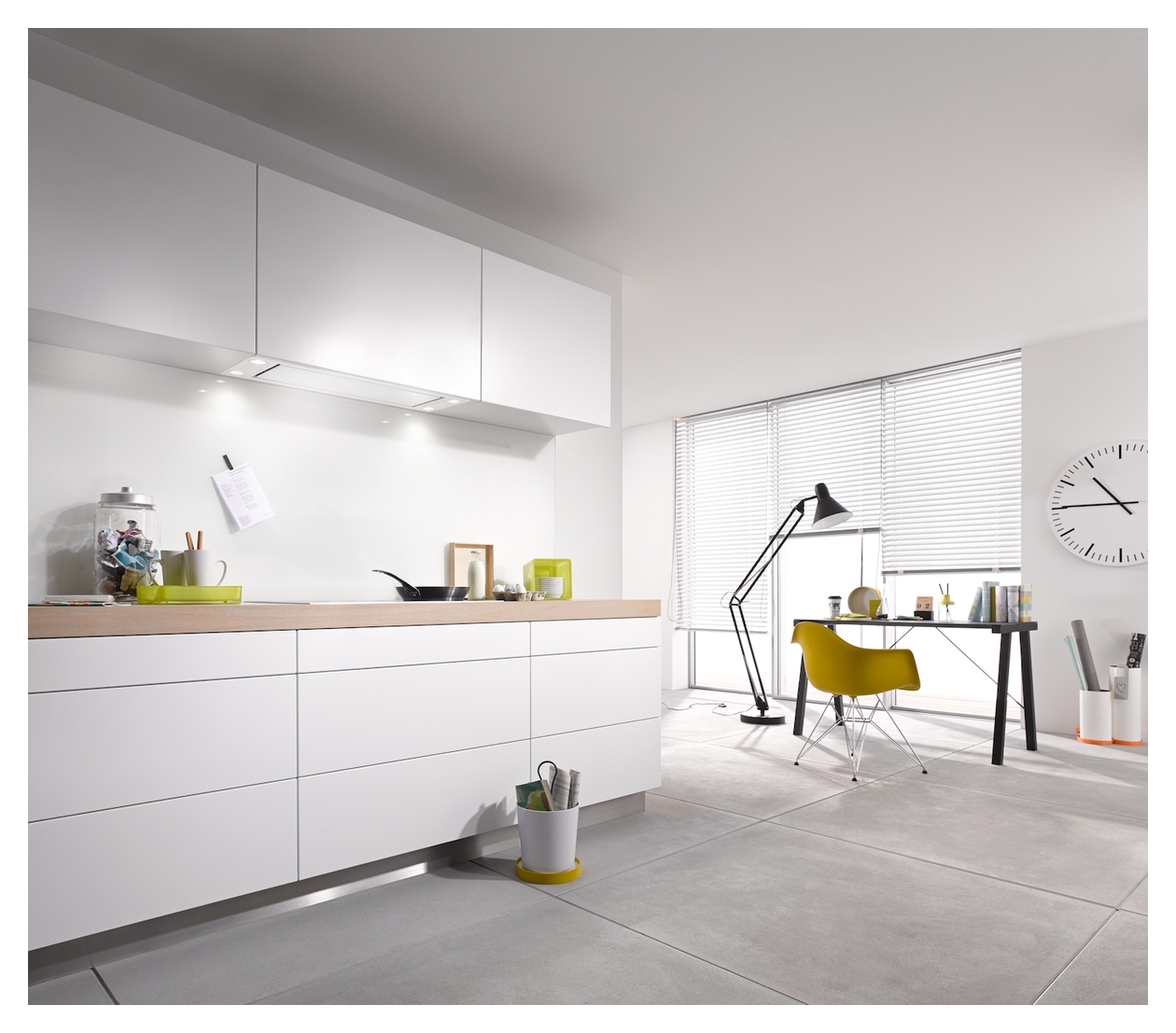 DA2698 Abluft/Umluft Dunstabzugshaube/Esse Einbau 88 cm (Weiß) 