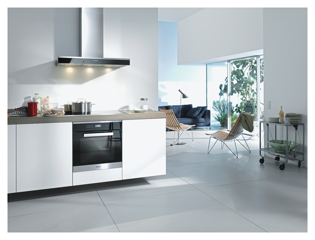 DA6698W Puristic Edition 6000 Abluft/Umluft Dunstabzugshaube/Esse Wand 90 cm (Schwarz, Edelstahl) 