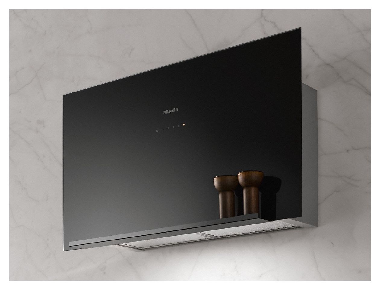 DA9091W Abluft/Umluft Dunstabzugshaube/Esse Wand 88 cm (Grau) 