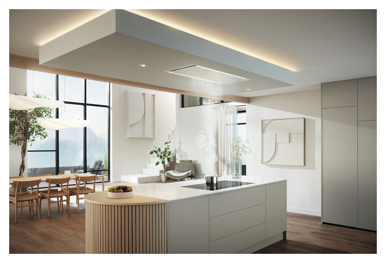 DAC4240 Stella Ambient Abluft/Umluft Dunstabzugshaube/Esse Decke 1165 mm (Weiß) 