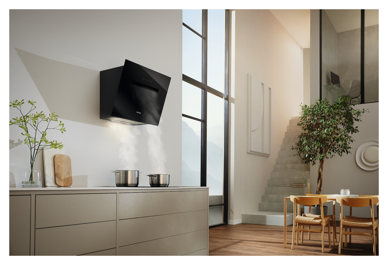 DAH1650 Active Abluft/Umluft Dunstabzugshaube/Esse Wand 60 cm (Schwarz) 