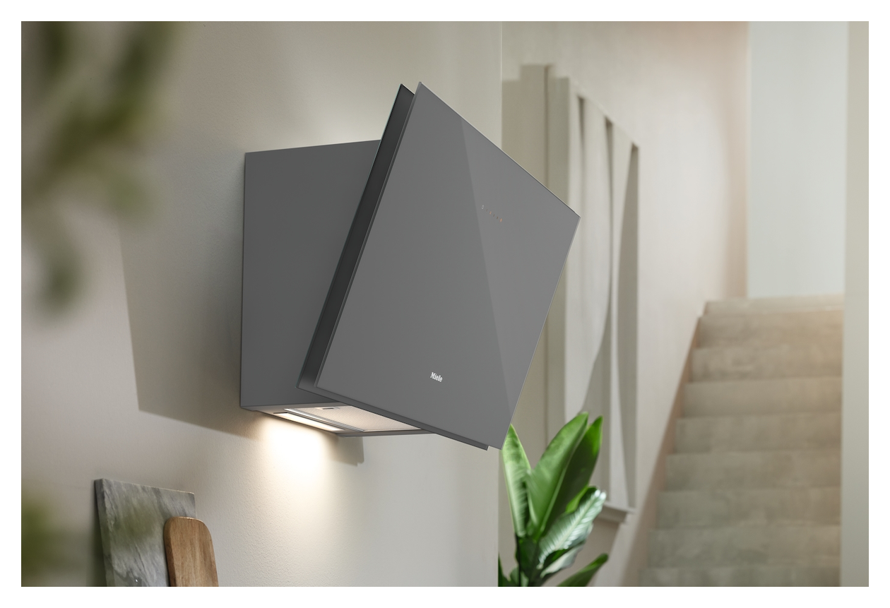 DAH2960 Escala Abluft/Umluft Dunstabzugshaube/Esse Wand 90 cm (Grau) 