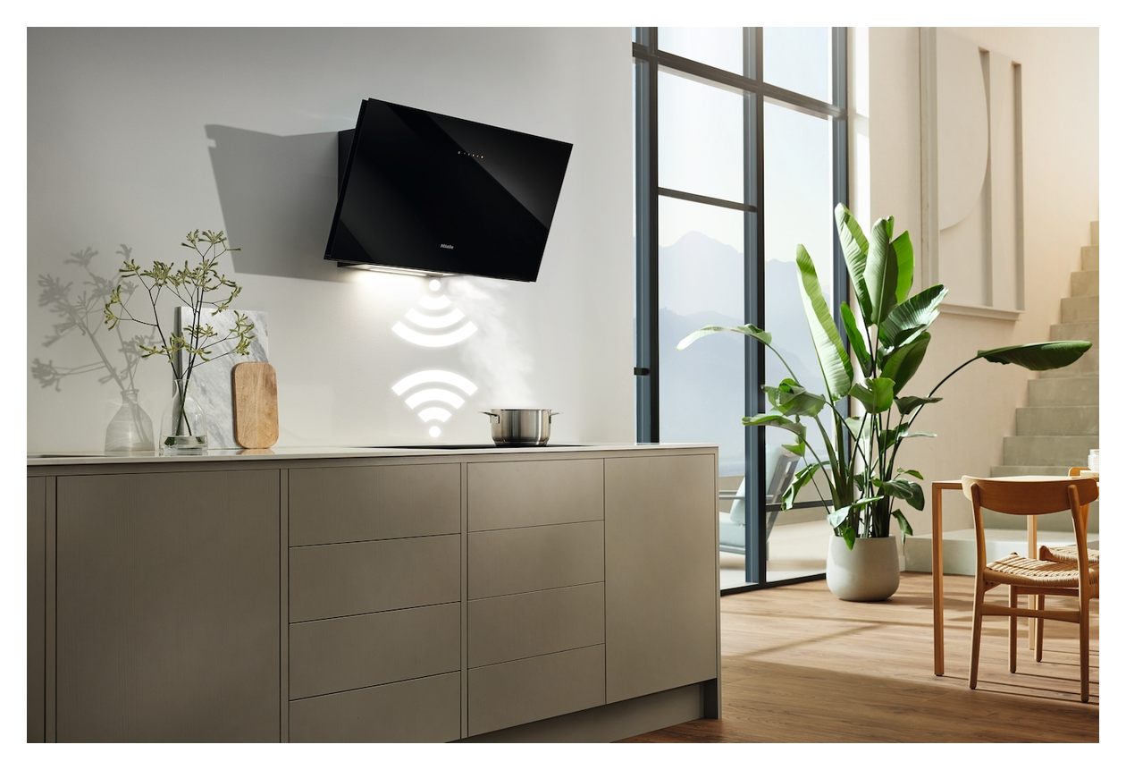 DAH2960 EXTA Escala Abluft Dunstabzugshaube/Esse Wand 90 cm (Schwarz) 