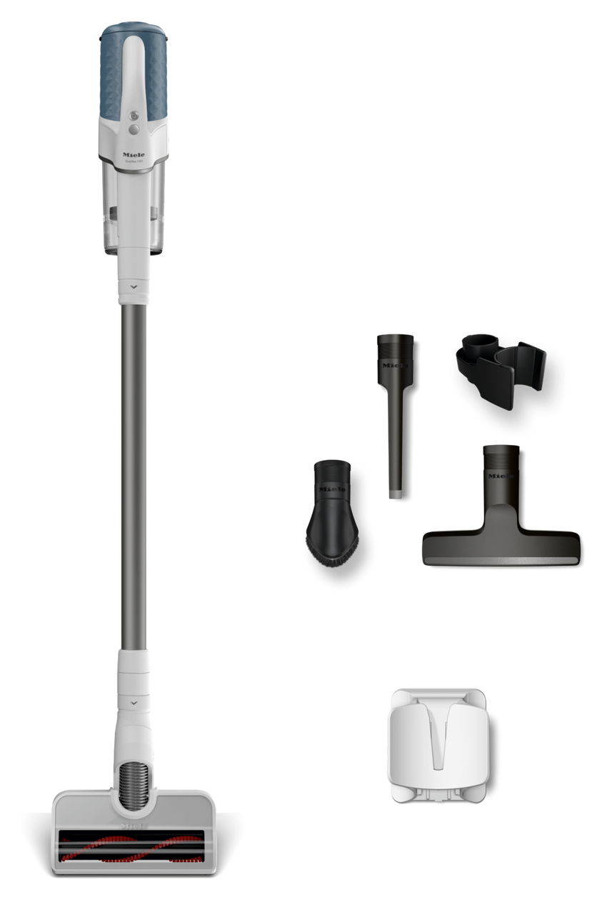 Duoflex HX1 Handstaubsauger Beutellos bis 55 min Laufzeit Hygienefilter  (Blau, Weiß) 