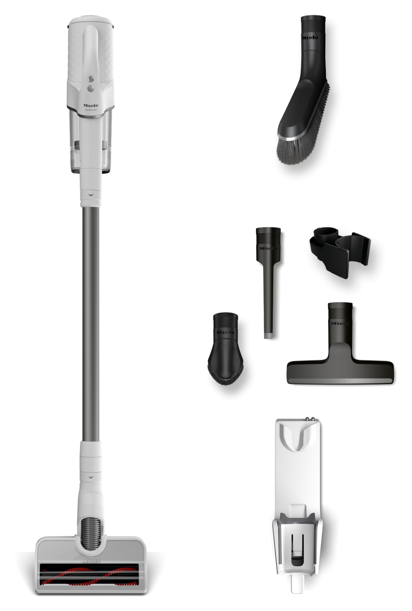 Duoflex HX1 Extra Handstaubsauger Beutellos bis 55 min Laufzeit  (Weiß) 