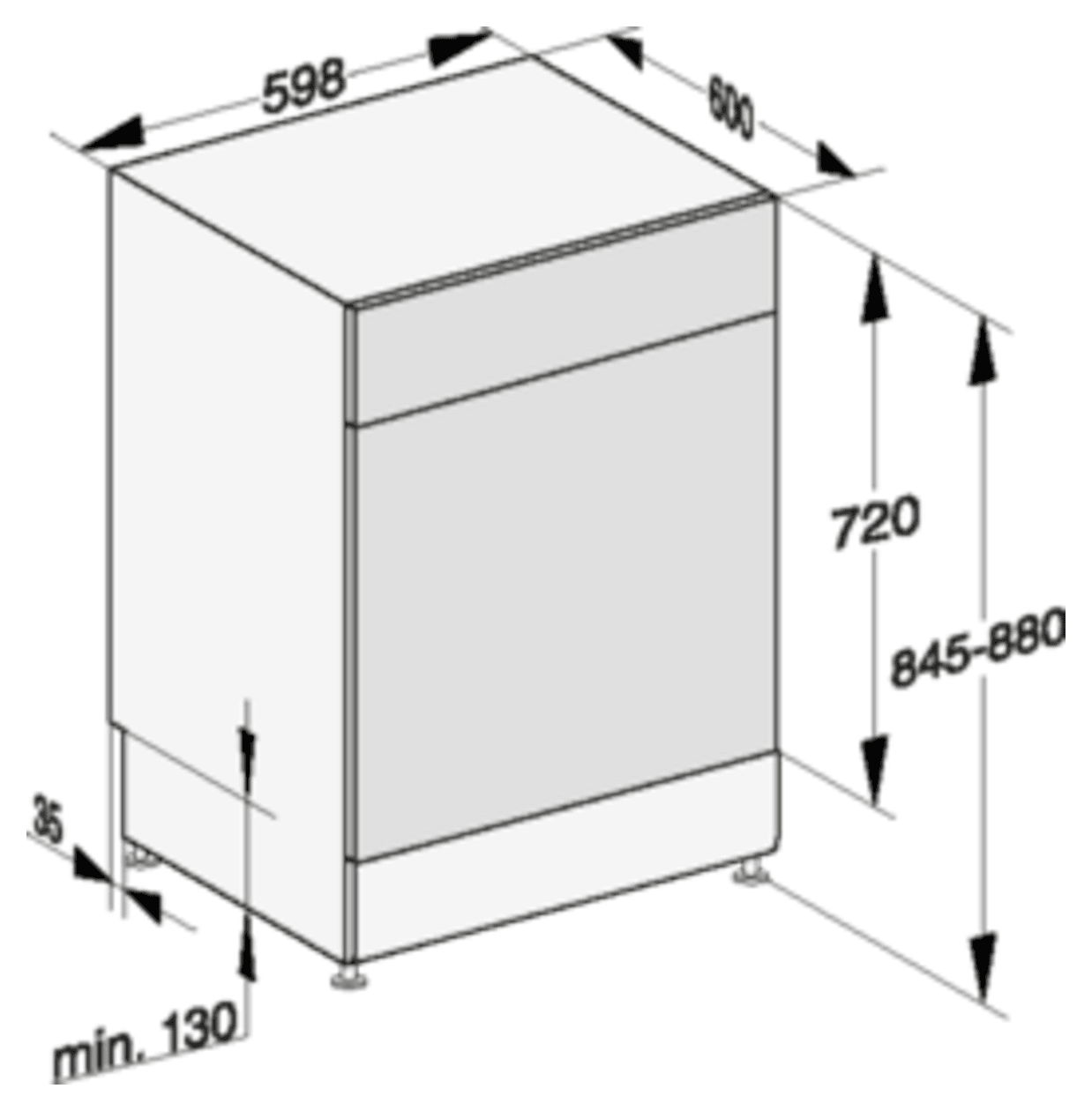 G7210SC Front 60 cm Geschirrspüler freistehend Leise 14 Maßgedecke Wärmetauscher & Auto Open 