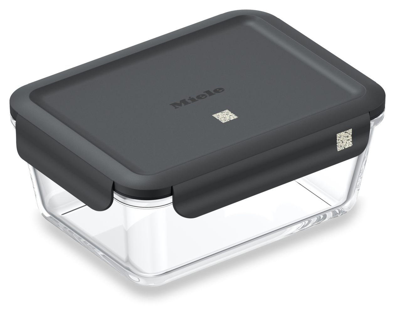 GaLa-L Gourmet-Box L Box Rechteckig 1,6 l Glas (Schwarz, Transparent) 
