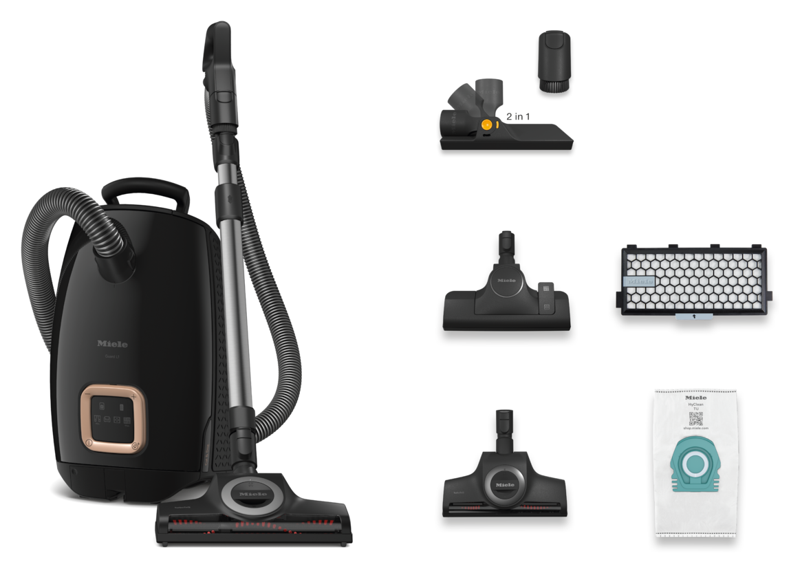 Guard L1 Cat & Dog Bodenstaubsauger mit Staubbeutel 890 W Miele Active AirClean  (Schwarz) 