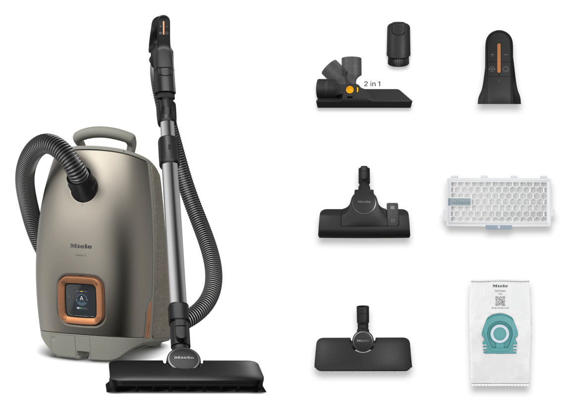 Guard L1 Comfort Bodenstaubsauger mit Staubbeutel 890 W HEPA  (Titan) 