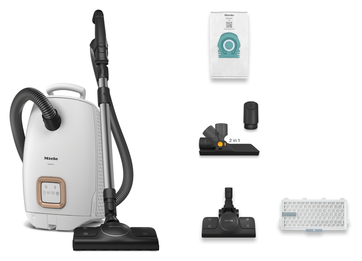 Guard L1 Performance Bodenstaubsauger mit Staubbeutel 700 W HEPA  (Weiß) 