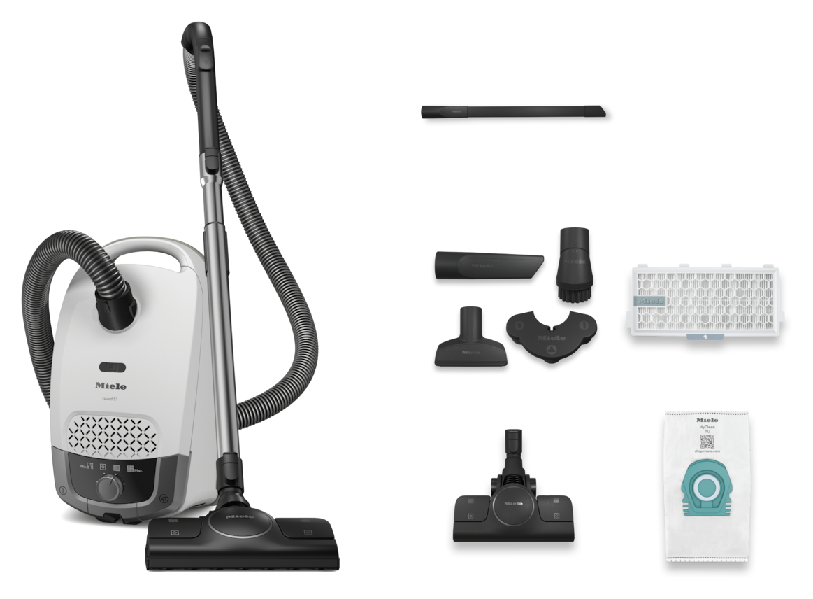 Guard S1 Performance Bodenstaubsauger mit Staubbeutel 800 W Miele AirClean  (Weiß) 