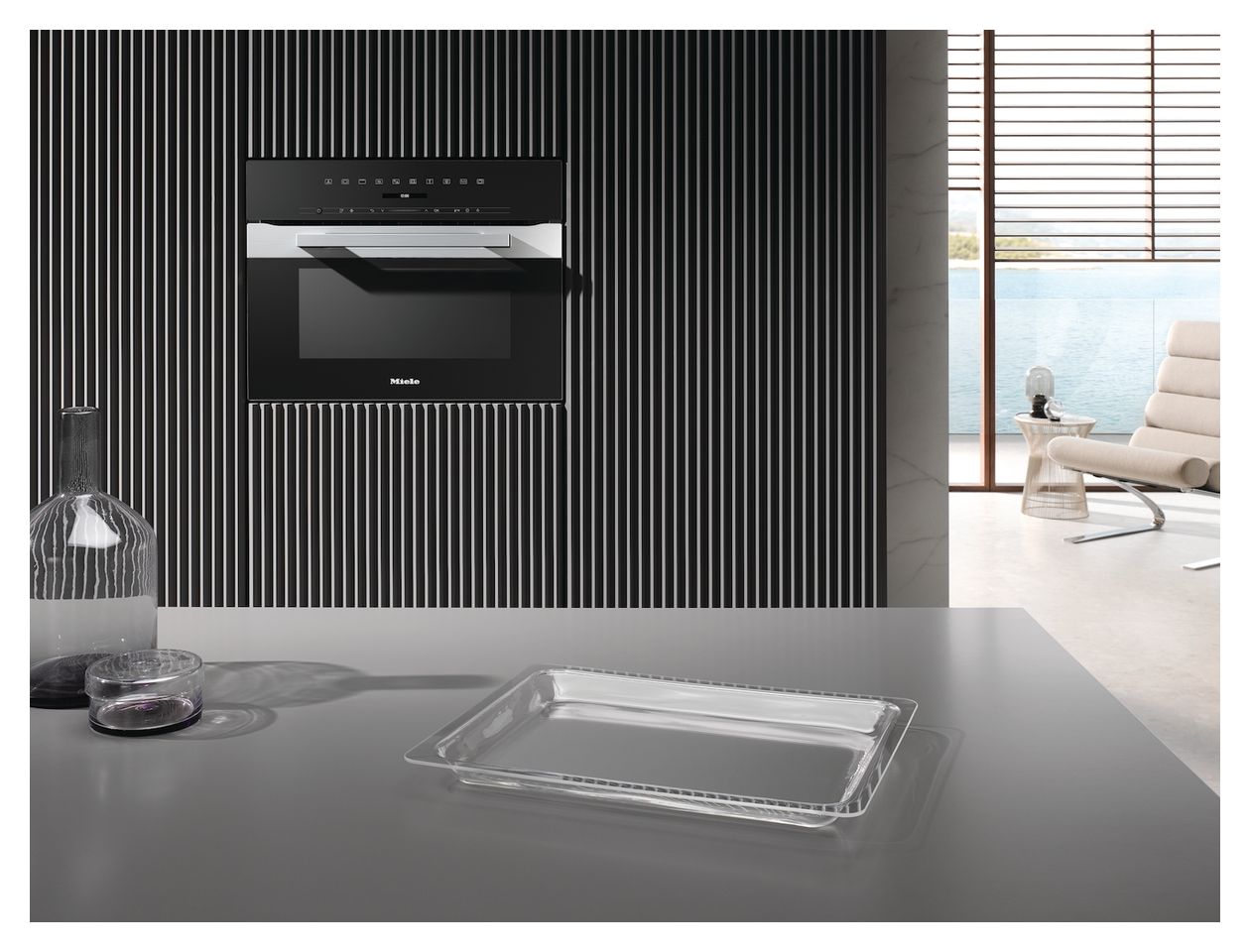 H7240BM Einbaubackofen kompakt Mikrowelle 