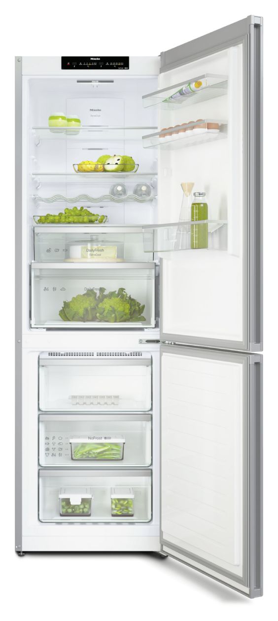 KFN4374ED 237 l / 89 l Kühl-Gefrierkombi freistehend NoFrost 238 kWh Jahr  (Silber) 