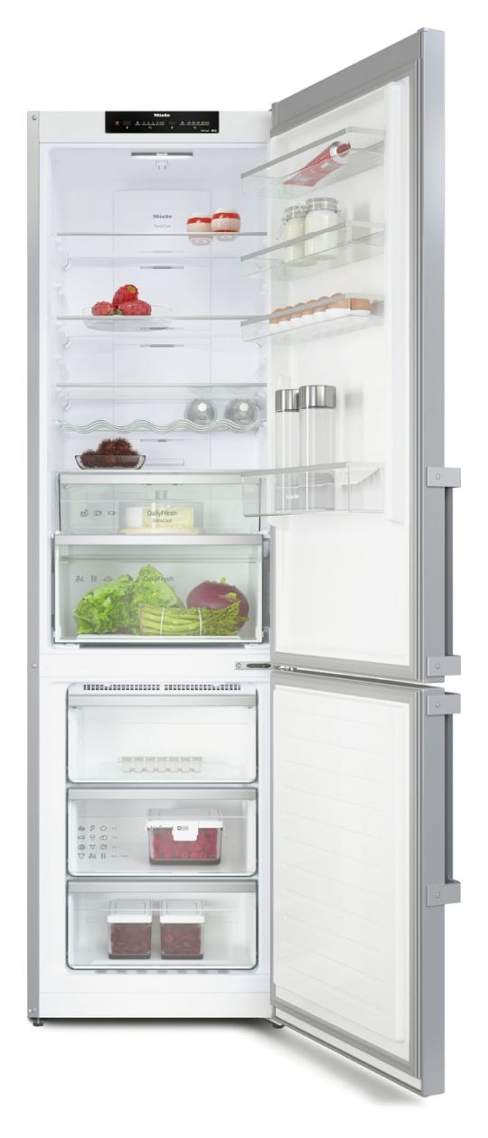 KFN4494ED 279 l / 89 l Kühl-Gefrierkombi freistehend NoFrost 238 kWh Jahr  (Silber) 