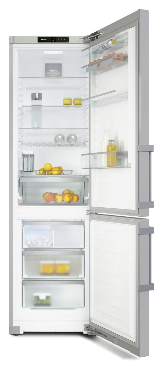 KFN4799DDE 270 l / 104 l Kühl-Gefrierkombi freistehend NoFrost 203,3 kWh Jahr  (Edelstahl) 