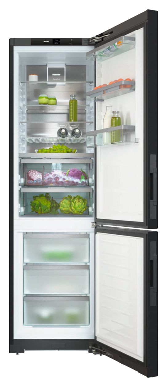 KFN4898ADbs 259 l / 103 l Kühl-Gefrierkombi freistehend NoFrost 115 kWh Jahr  (Schwarz) 