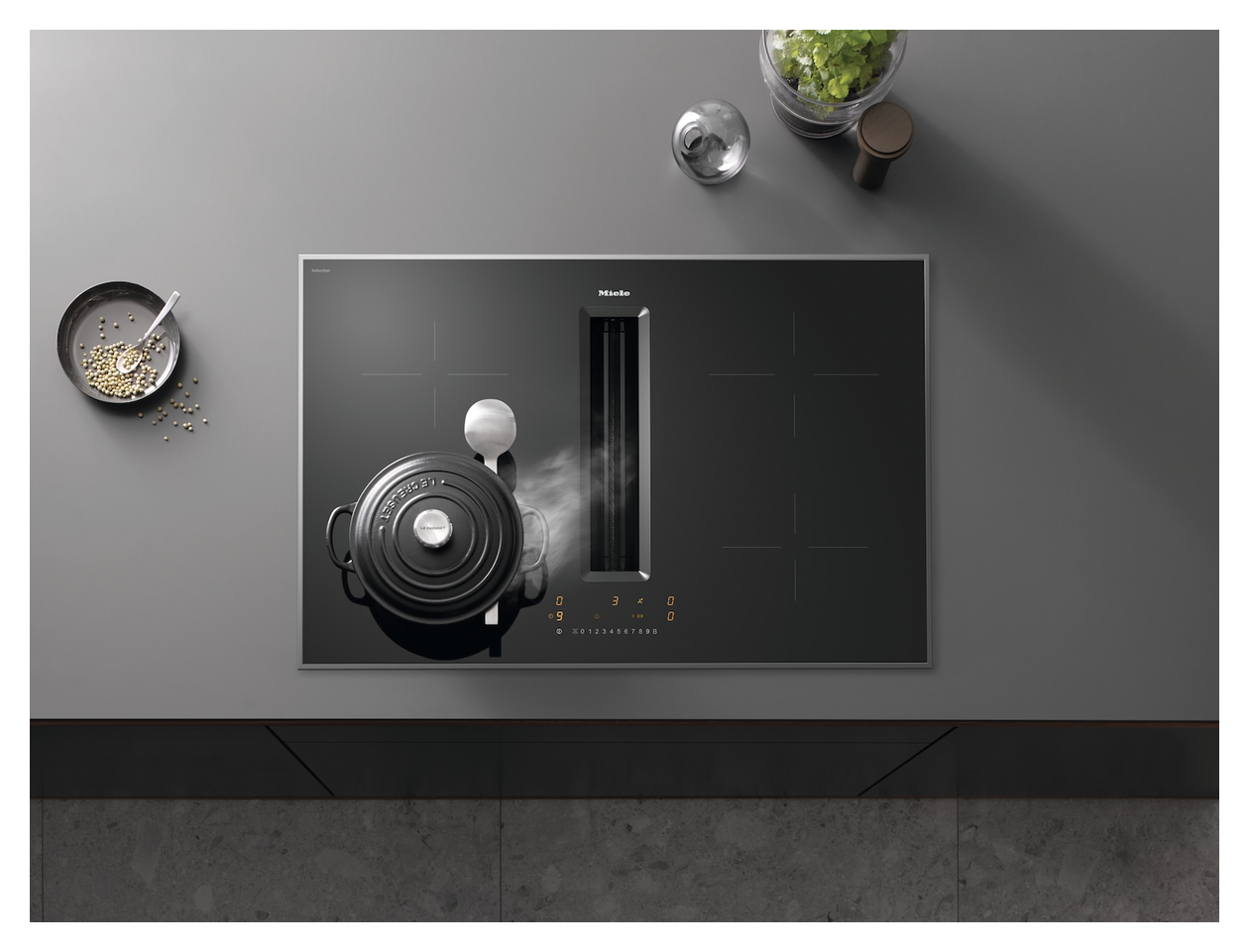 KMDA7272-1FR Silence autarkes 80 cm Induktions Kochfeld/Herdplatte 4 Zone(n) mit in­te­grier­tem Dunstabzug 