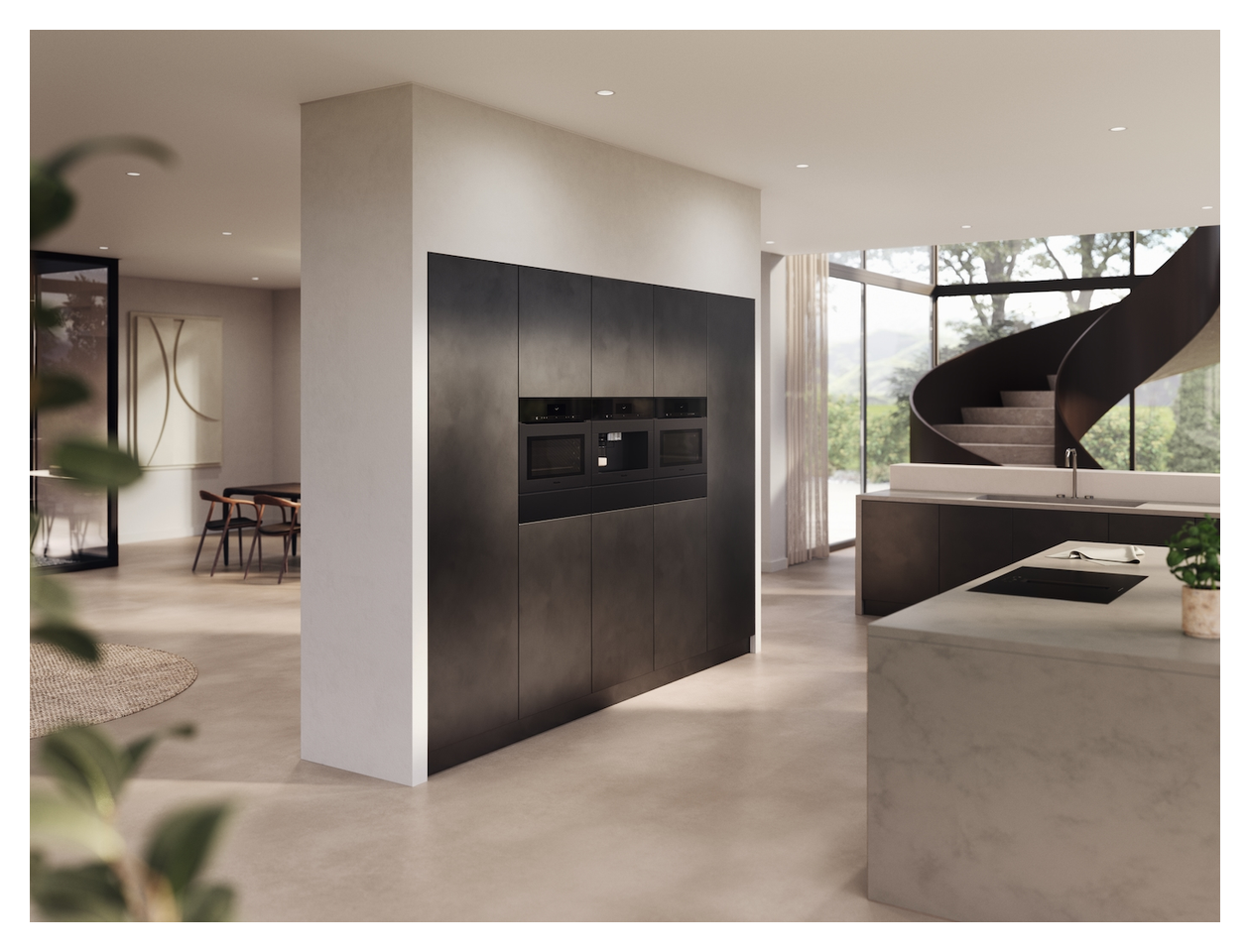 KMDA7876-1FL autarkes 80 cm Induktions Kochfeld/Herdplatte 4 Zone(n) mit in­te­grier­tem Dunstabzug 