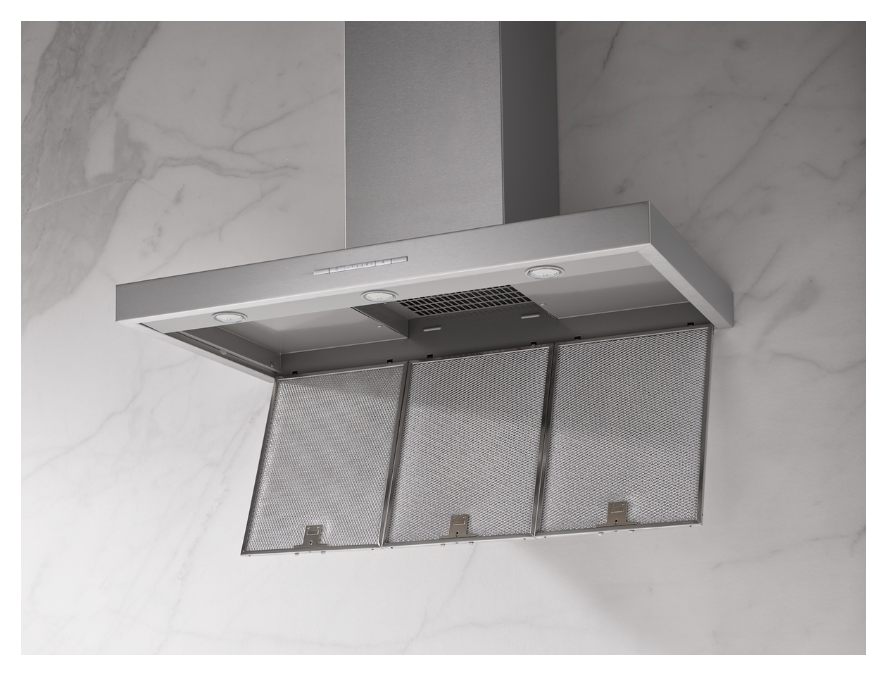 PUR98W Abluft/Umluft Dunstabzugshaube/Esse Wand 90 cm (Edelstahl) 