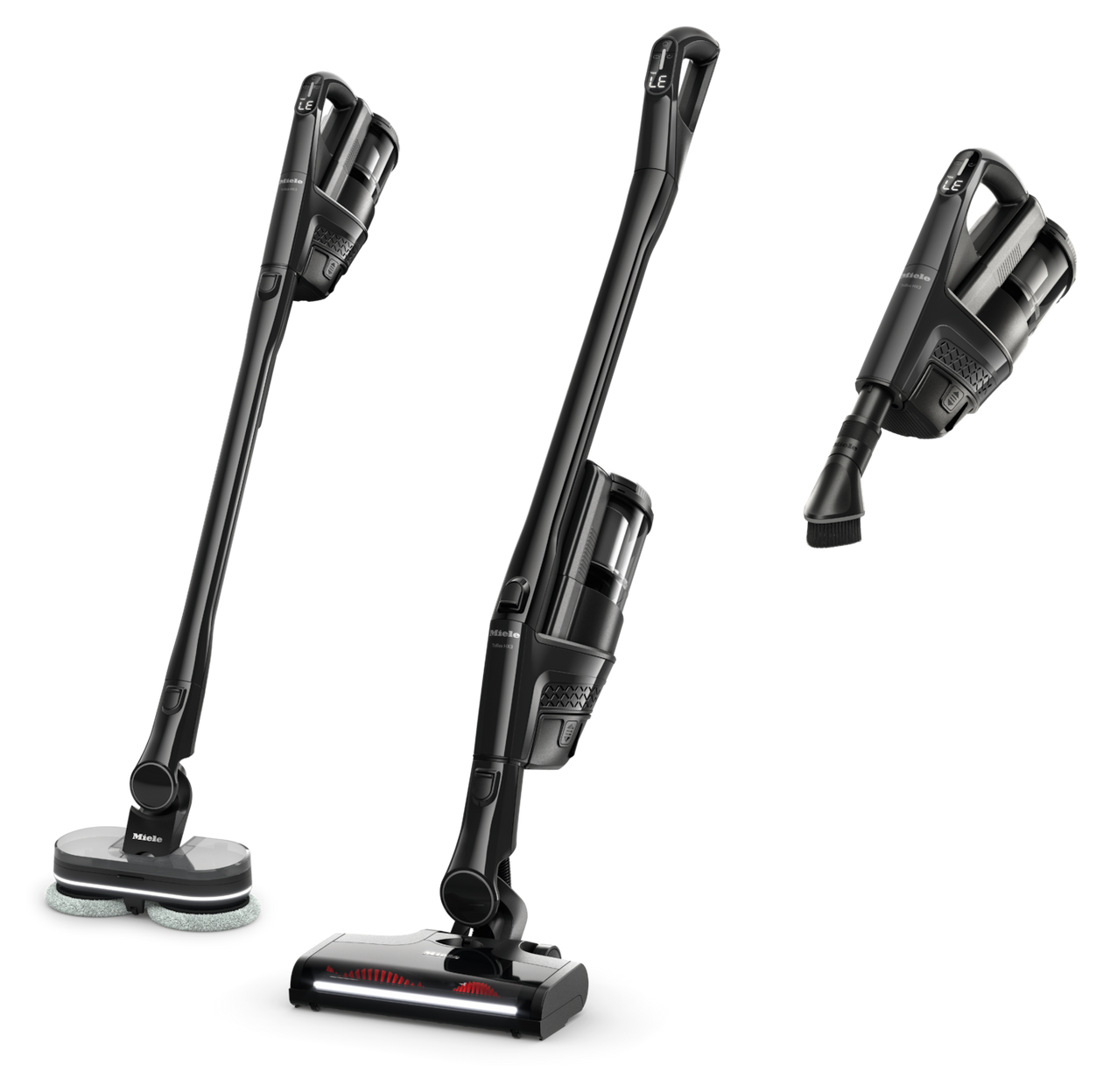 Triflex HX3 Plus Aqua Handstaubsauger Beutellos bis 140 min Laufzeit 25,2 V HEPA  (Schwarz) 