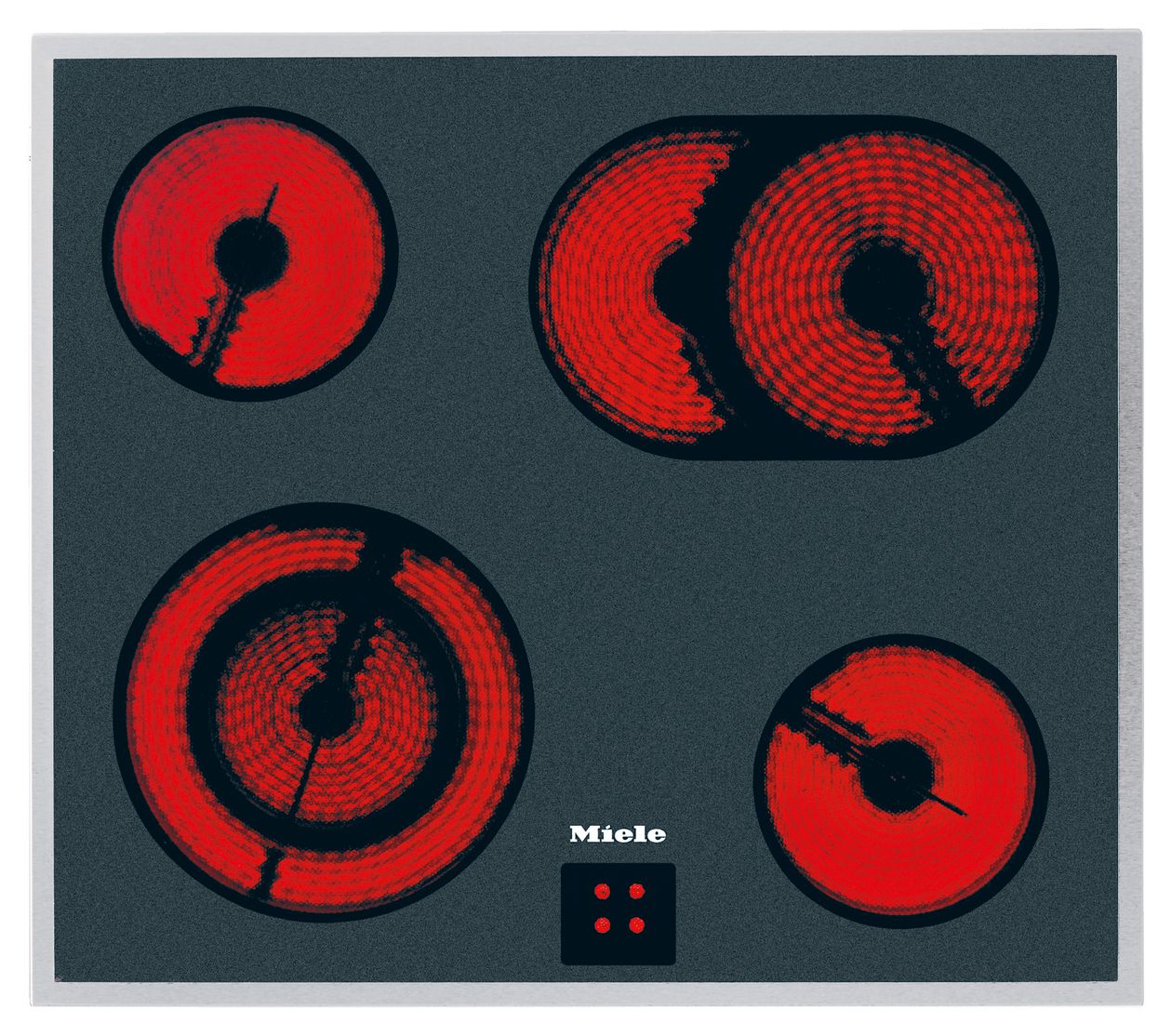 TwinSet Comfort H2459E + KM6003LPT) Herdset maxi AutoClean mit 57,4 cm Glaskeramik Kochfeld 