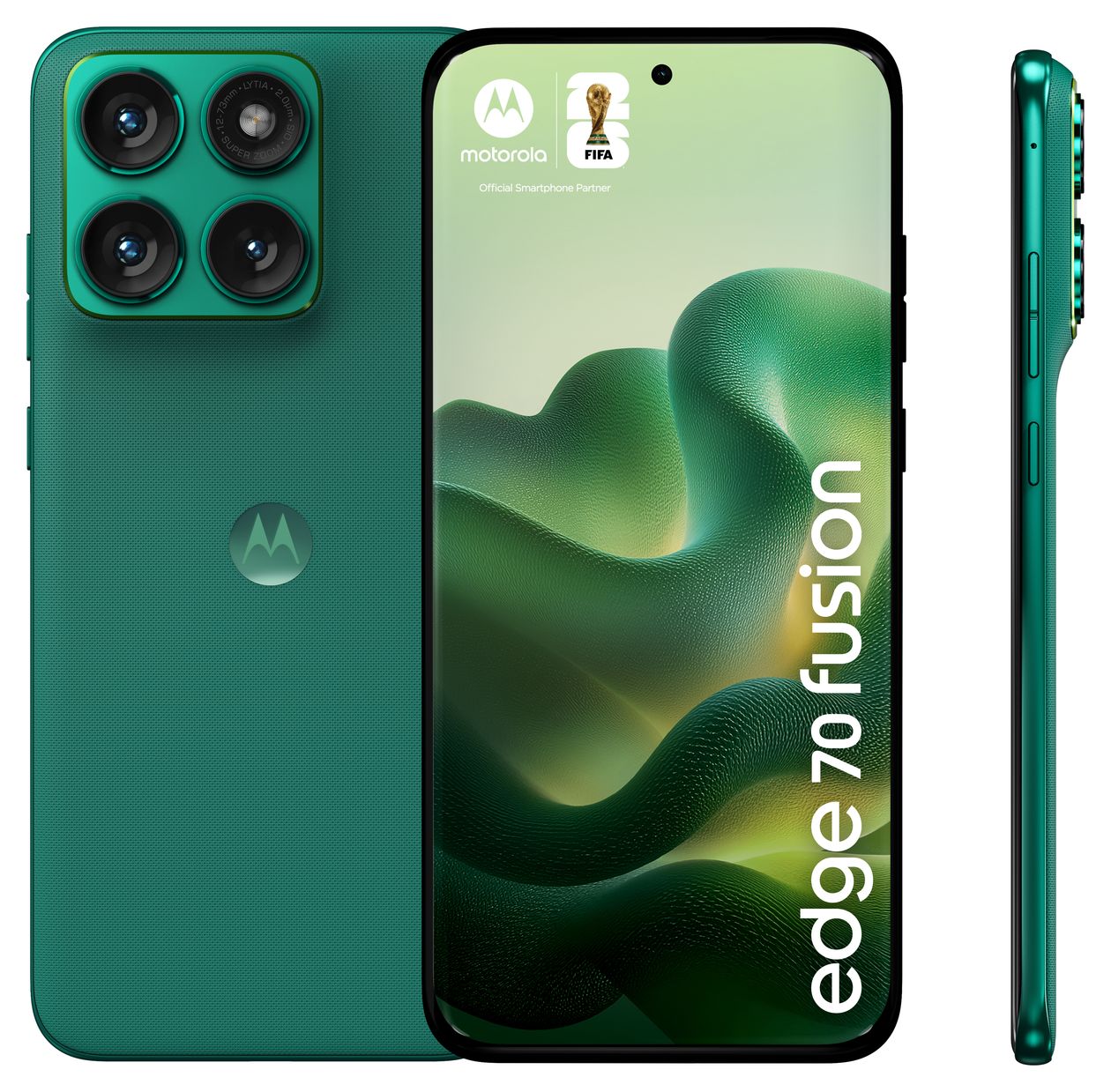 Edge 70 Fusion 256 GB 5G Smartphone 17,2 cm (6.78") 2,5 GHz Android 50 MP Dual Kamera Dual Sim WiFi 6E (PANTONE Sporting Green) 