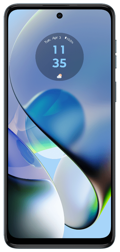 GB Dual Sim (6.5 Motorola Moto 50 2,2 MP 16,5 Android 5G von GHz Technomarkt 256 Kamera Dual G54 expert cm blue) Smartphone Zoll) (Glacier