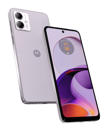 Motorola Moto G14 4G Smartphone 16,5 cm (6.5 Zoll) 128 GB Android 50 MP  Dual Kamera Dual Sim (Pale Lilac) von expert Technomarkt