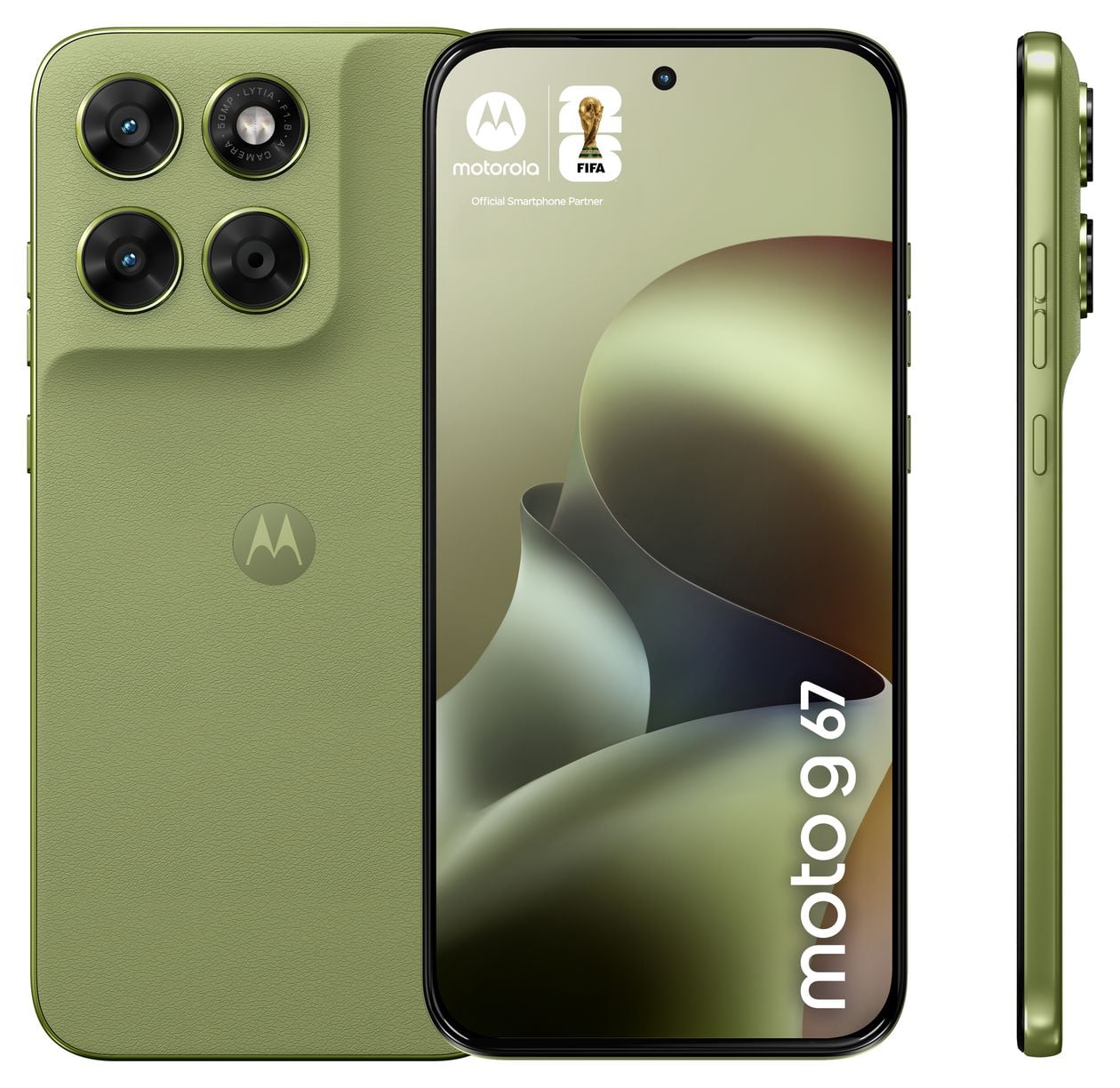 Moto g67 256 GB 5G Smartphone 17,3 cm (6.8 Zoll) 2,4 GHz Android 50 MP Dual Kamera Dual Sim WiFi 5 (PANTONE Nile) 